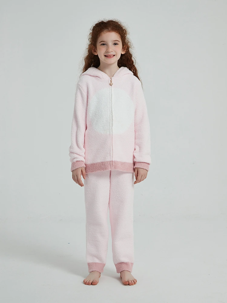 Nesken Udazkeneko eta Neguko Polar Pijama